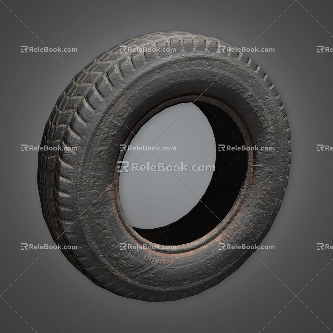 Modern tires car tires 3d model