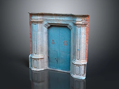 Security door password door metal sealed door metal door explosion-proof door password lock biometric door 3d model