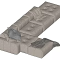 Modern Multiplayer Sofa 3d model