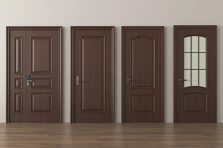 New Chinese-style security door single-door entry door burglars 3d model