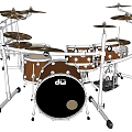 Drum set 3d model