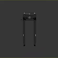 Black Hyster Industrial Pallet Forklift With Handle And Fork Structure