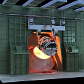 Industrial Furnace Equipment With Hoisting Mechanism Handling Molten Metal In High Temperature Processing