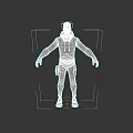 Male Game Movie Character Wearing Black Hoodie And Black Pants In Standing Pose