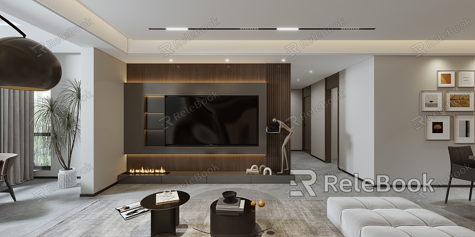 modern living room model