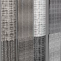 Various Patterned Fabrics In Gray White Black With Plaid And Striped Textures