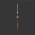 Different Types Of Colorful Fantasy Weapons With Various Designs And Accessories