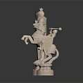 Black And Silver Chess Pieces With Intricate Design On Reflective White Surface