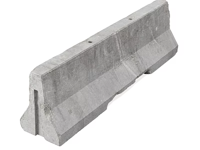 Concrete Road Curb Structure For Traffic Safety And Roadside Use 3d model