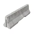 Concrete Road Curb Structure For Traffic Safety And Roadside Use 3d model