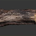 Natural Wood Stone Material Log Featuring Rustic Bark Texture And Solid Details
