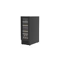 Modern Kitchen Wine Cooler With Glass Door Multiple Shelves And Digital
