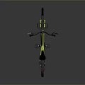 Bright Yellow Modern Bicycle With Rearview Mirrors Front Basket And White Rimmed Wheels
