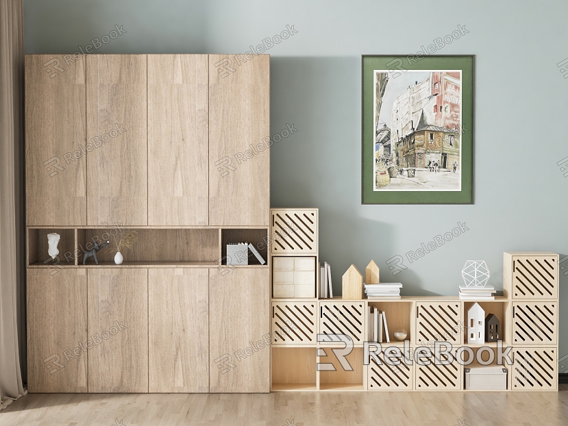 Nordic Bookcase Bookcase Combination model