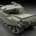 Swedish tank strv81 medium tank vintage tank tank 3d model