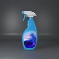 Blue Plastic Household Cleaning Spray Bottle For Daily Home Cleaning Use