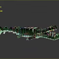 Green and White Building Blocks Crocodile Model Constructed with Detailed Design