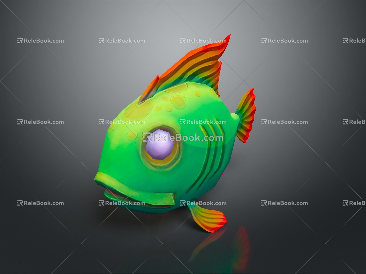 Tropical Fish Colorful Fish Ornamental Fish Aquarium Coral Fish Underwater Fish Color Fish Cartoon Fish Freshwater Fish 3d model