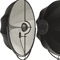 Professional Studio Photography Lights With Softbox And Black Reflector On Tripods