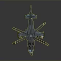 Military Helicopter Model Featuring Dual Rotors Z Marking Weapon Mounts And Transparent Cockpit