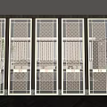 Modern Interior Decorative Screens With Wooden Frames Intricate Patterns And Warm Lighting
