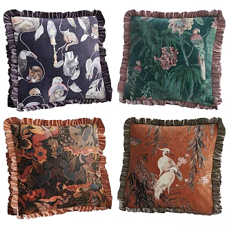 Pillow House of Hackney Animal Print 3d model