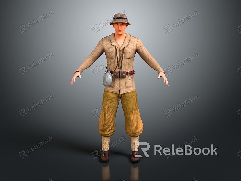 Soldiers World War II Soldiers World War II German Soldiers World War II German Soldiers Military Mercenaries model