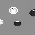 Modern Recessed Ceiling Lights in White and Black with Bright Illumination Effect