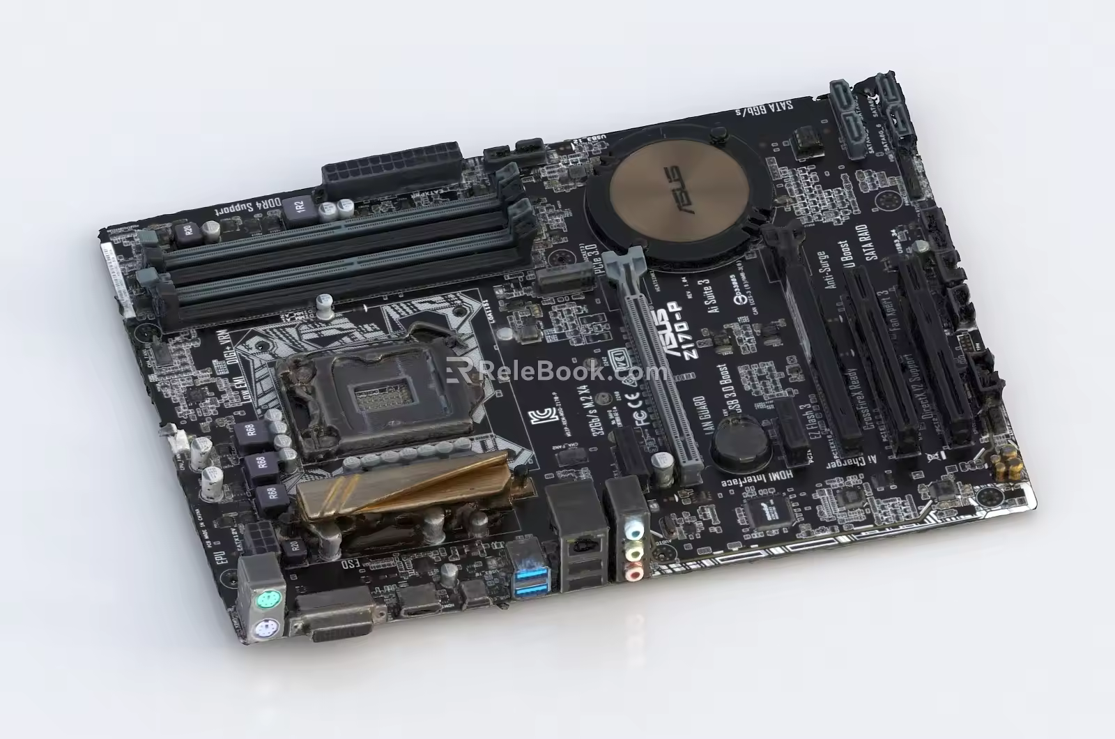 Circuit board electronic components PCB board motherboard technology industrial chip circuit board 3d model