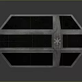 Detailed Black Starfighter Model With Open Cockpit And Metallic Shiny Exterior Design