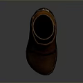 Classic Brown Leather Ankle Boots For Daily Use With Strap Design And Rubber Sole