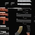 Disassembled Rifle 3d model