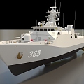 Cruise Ship Frigate Warship Destroyer Warship Sigma Class Light Frigate Ship Film Class Super Realistic High Precision Low Face Number Low Model 3d model