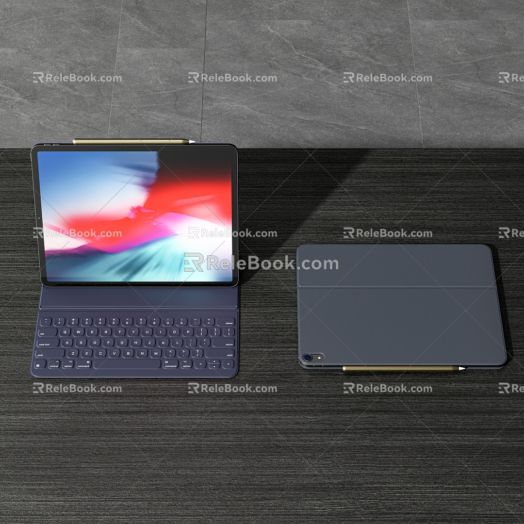 computer notebook 3d model