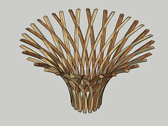Modern Column Square-shaped Column 3d model