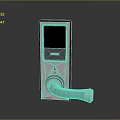 Smart card door lock smart lock smart door lock digital lock digital door lock security door lock password lock 3d model