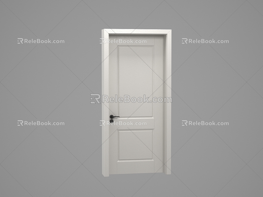 Wooden door 3d model