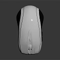 White and Black Computer Mouse with Modern Sleek Design for Desktop PC and Laptop Use 3d model
