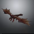 Mythical Dragon Character And Mythical Creature With Red Body Large Wings And Detailed Scales