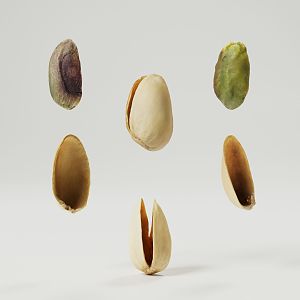 pistachio nut nameless 3d model