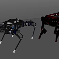 Robot dog quadruped robot 3d model