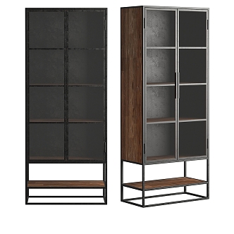 Nordic Simple Bookcase 3d model