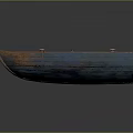Rustic Blue And Brown Wooden Boat With Weathered Hulls And Wooden Seats