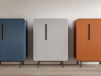 modern side cabinet chest of drawers 3d model