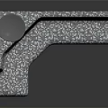 Mechanical Equipment Structure With Textured Surface And Blue Circular Component