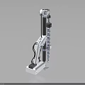 White Industrial Robotic Arm Equipment With Rotating Joints And Stable Base