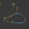 Stylish Wireless boAt Loop Neckband Audio Headphones Blue And Black Sound