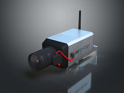 Weston Wireless Projection Monitoring Device With Antenna And Front Lens Design 3d model