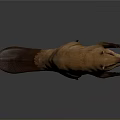 Beaver 3D Model With Brown Fur Long Tail And Sharp Claws