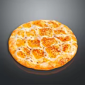 Golden Crust Pizza With Melted Cheese And Red Pepper Flakes Baked To Perfection